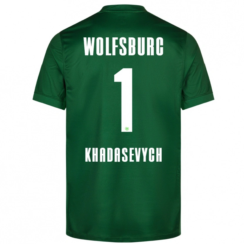 Danxen Kinder Kyrylo Khadasevych #1 Grün Weiß Heimtrikot Trikot 2025/26 T-Shirt Schweiz