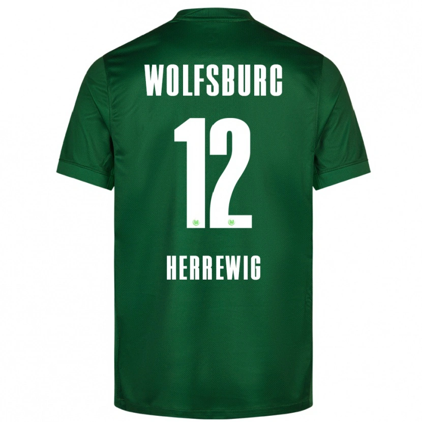Danxen Kinder Max Herrewig #12 Grün Weiß Heimtrikot Trikot 2025/26 T-Shirt Schweiz