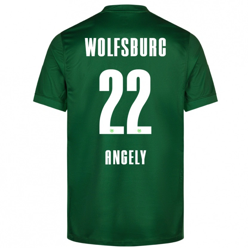 Danxen Kinder Mathys Angély #22 Grün Weiß Heimtrikot Trikot 2025/26 T-Shirt Schweiz