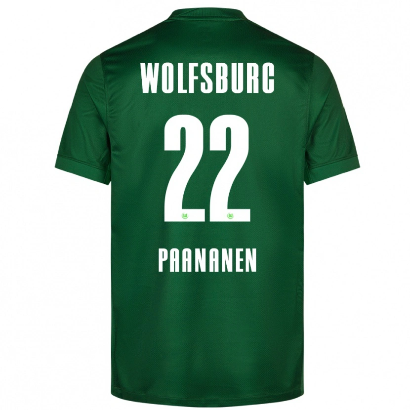 Danxen Kinder Otto Paananen #22 Grün Weiß Heimtrikot Trikot 2025/26 T-Shirt Schweiz