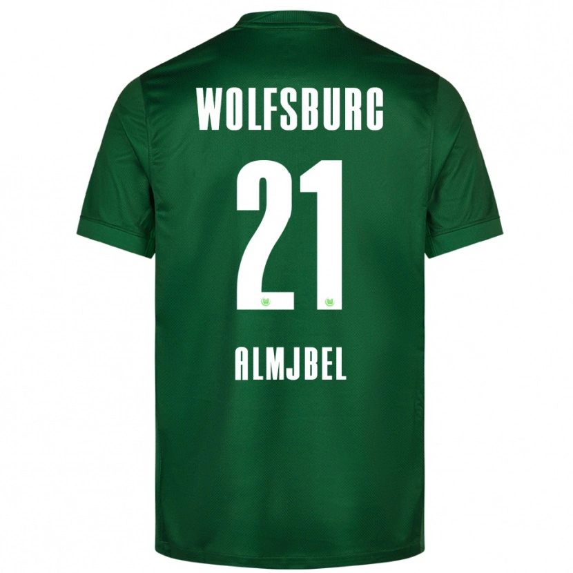 Danxen Kinder Mohamad Almjbel #21 Grün Weiß Heimtrikot Trikot 2025/26 T-Shirt Schweiz