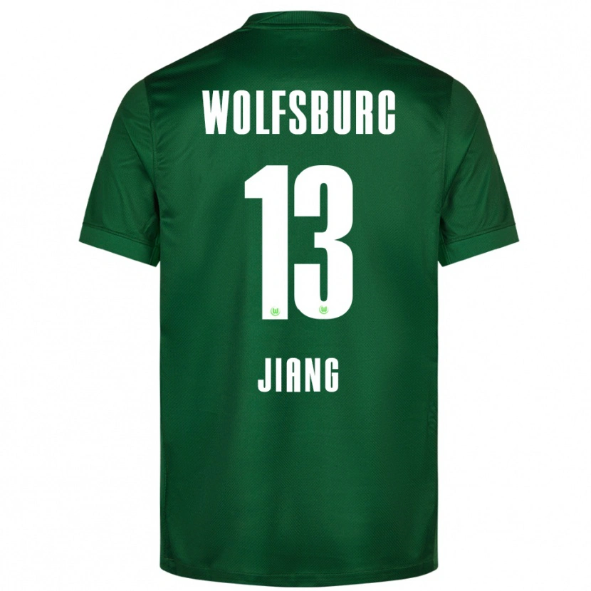 Danxen Kinder Jingqi Jiang #13 Grün Weiß Heimtrikot Trikot 2025/26 T-Shirt Schweiz