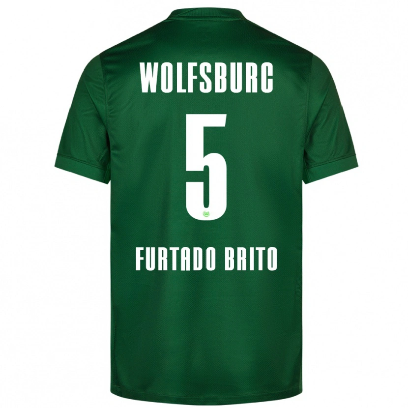 Danxen Kinder Dinaylo Furtado Brito #5 Grün Weiß Heimtrikot Trikot 2025/26 T-Shirt Schweiz