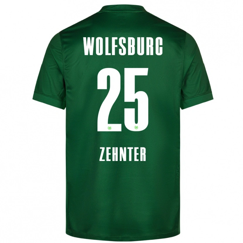 Danxen Kinder Aaron Zehnter #25 Grün Weiß Heimtrikot Trikot 2025/26 T-Shirt Schweiz