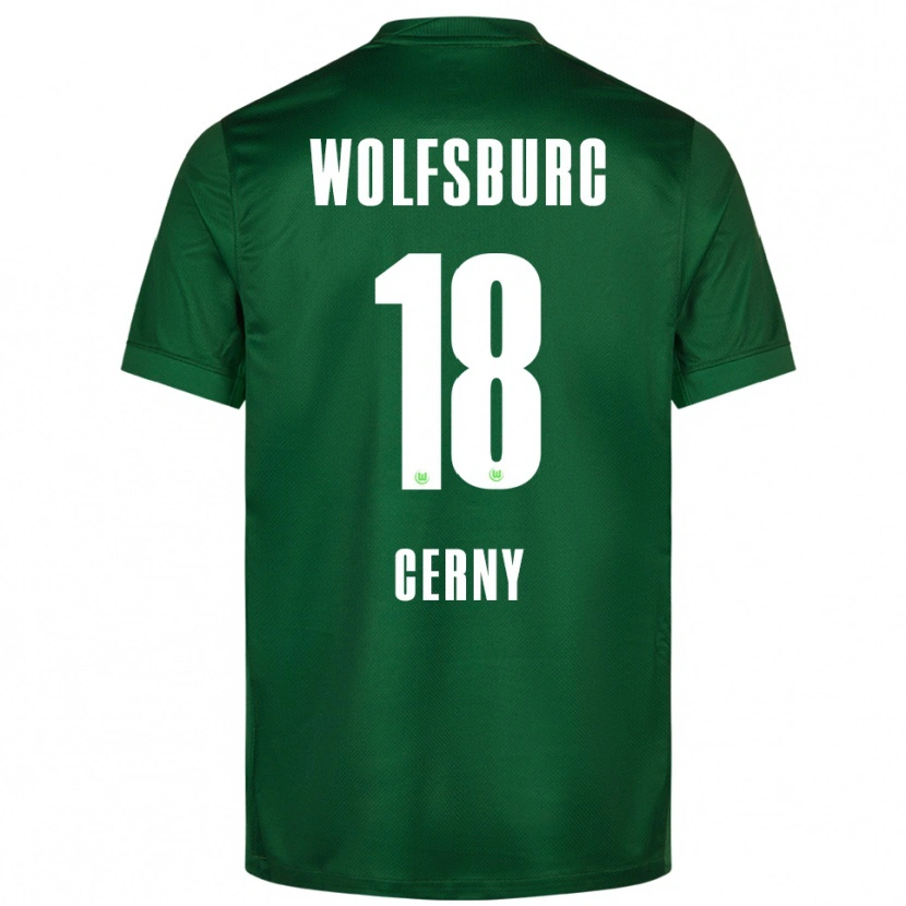 Danxen Kinder Vaclav Cerny #18 Grün Weiß Heimtrikot Trikot 2025/26 T-Shirt Schweiz
