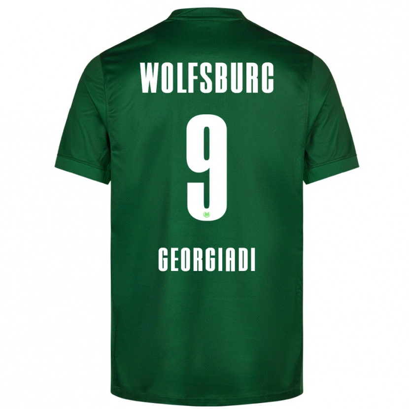 Danxen Kinder Alexander Georgiadi #9 Grün Weiß Heimtrikot Trikot 2025/26 T-Shirt Schweiz