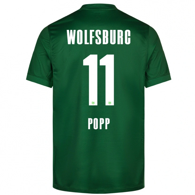 Danxen Kinder Alexandra Popp #11 Grün Weiß Heimtrikot Trikot 2025/26 T-Shirt Schweiz