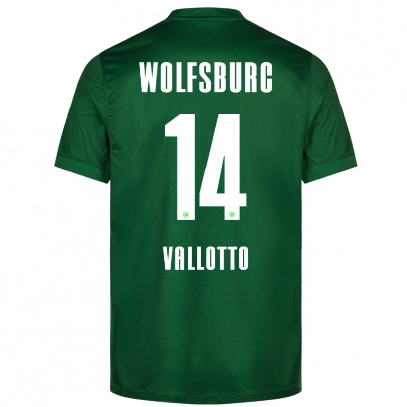 Danxen Kinder Smilla Vallotto #14 Grün Weiß Heimtrikot Trikot 2025/26 T-Shirt Schweiz