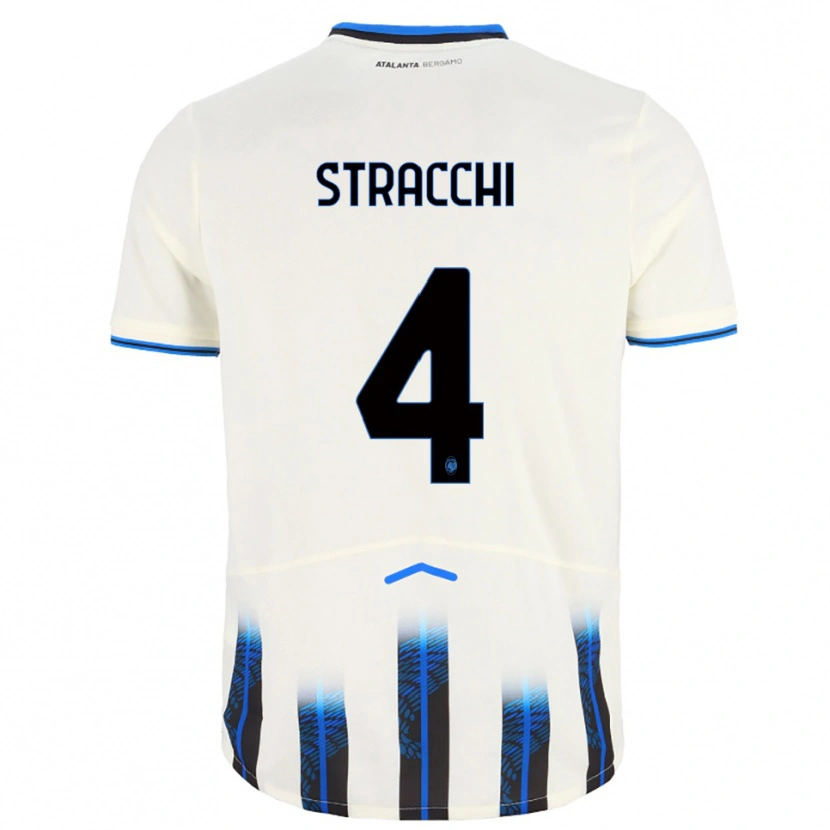 Danxen Kinder Daniela Stracchi #4 Weiß Blau Auswärtstrikot Trikot 2025/26 T-Shirt Schweiz