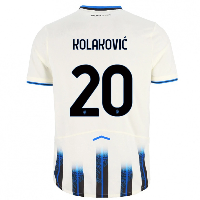 Danxen Kinder Vinko Kolaković #20 Weiß Blau Auswärtstrikot Trikot 2025/26 T-Shirt Schweiz