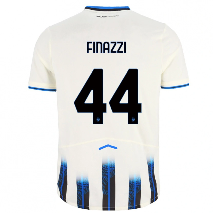 Danxen Kinder Riccardo Finazzi #44 Weiß Blau Auswärtstrikot Trikot 2025/26 T-Shirt Schweiz