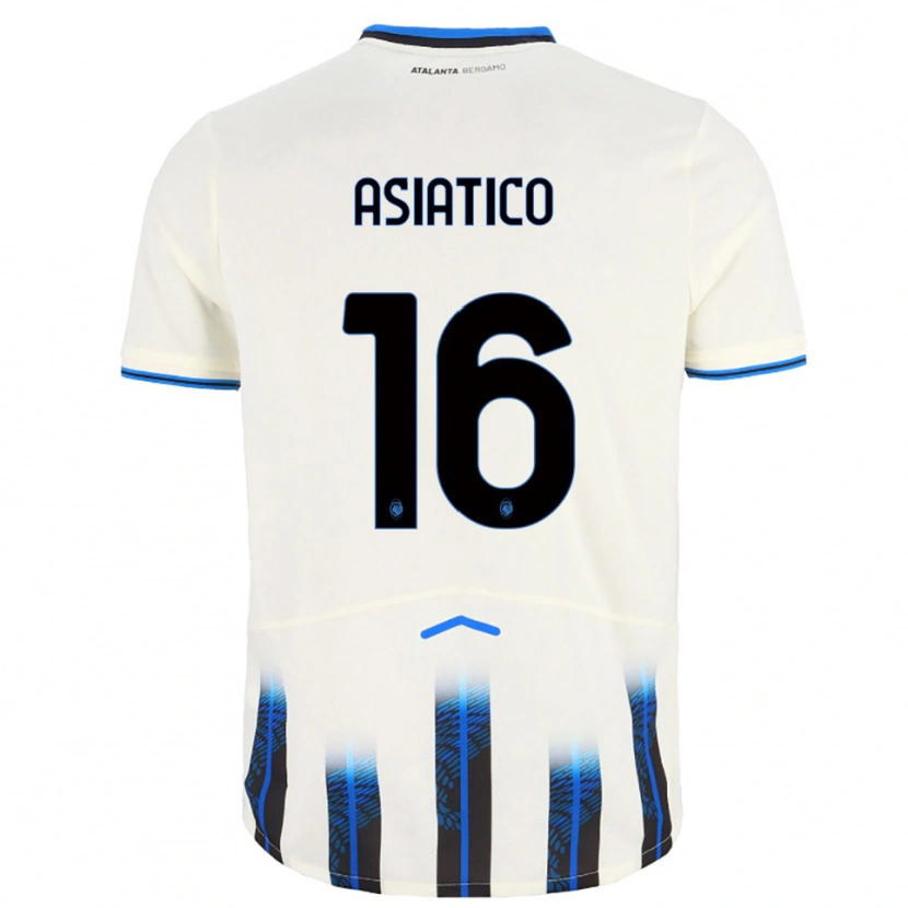Danxen Kinder Pietro Asiatico #16 Weiß Blau Auswärtstrikot Trikot 2025/26 T-Shirt Schweiz