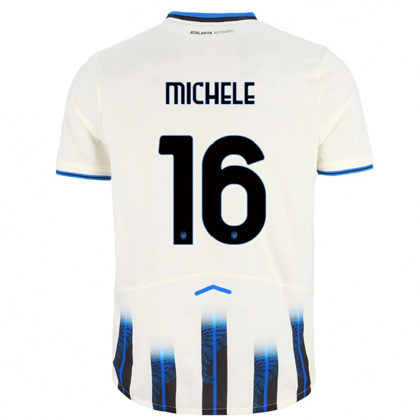 Danxen Kinder Michele Rinaldi #16 Weiß Blau Auswärtstrikot Trikot 2025/26 T-Shirt Schweiz