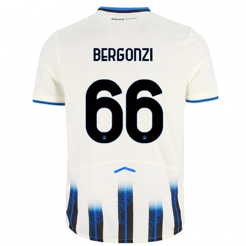 Danxen Kinder Federico Bergonzi #66 Weiß Blau Auswärtstrikot Trikot 2025/26 T-Shirt Schweiz