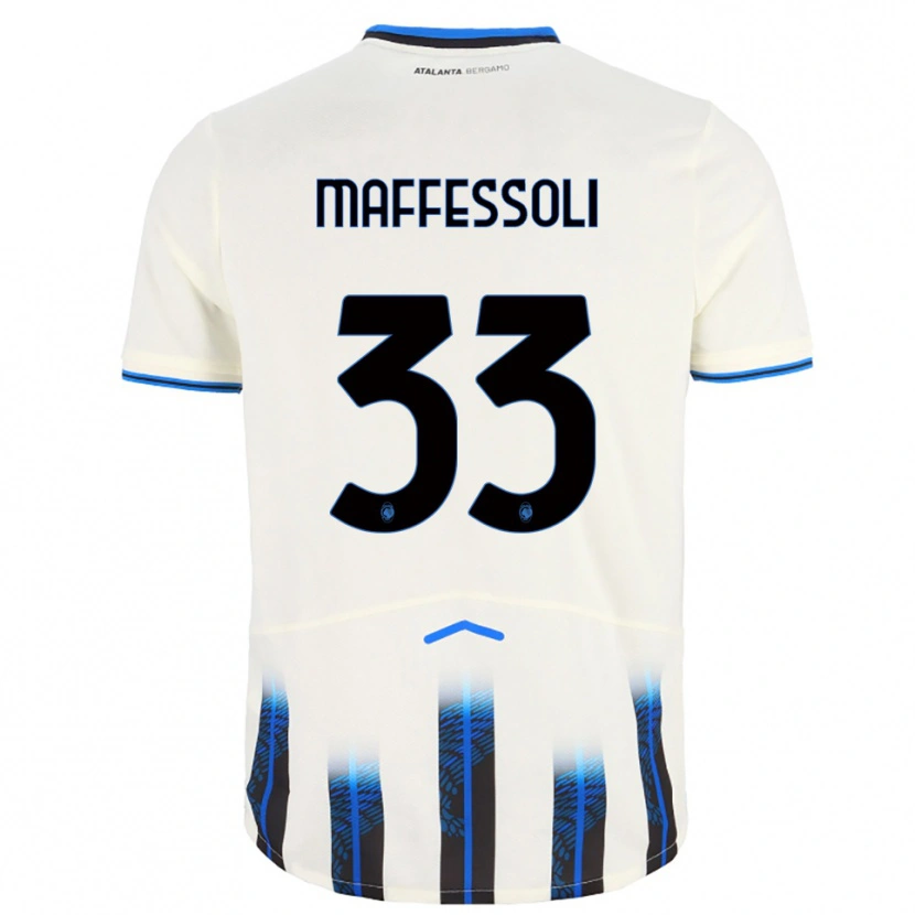 Danxen Kinder Manuel Maffessoli #33 Weiß Blau Auswärtstrikot Trikot 2025/26 T-Shirt Schweiz