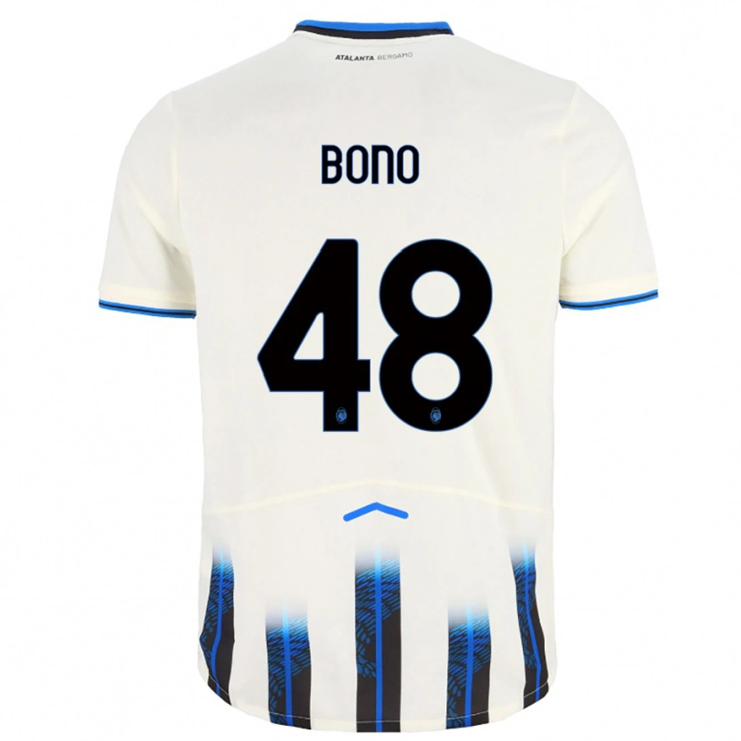 Danxen Kinder Davide Bono #48 Weiß Blau Auswärtstrikot Trikot 2025/26 T-Shirt Schweiz