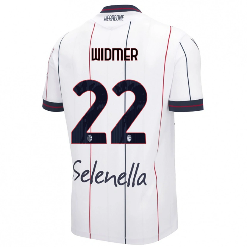 Danxen Kinder Renato Widmer D'autilia #22 Weiß Königsblau Auswärtstrikot Trikot 2025/26 T-Shirt Schweiz