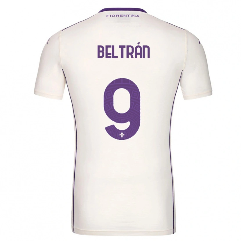 Danxen Kinder Lucas Beltrán #9 Weiß Lila Rot Auswärtstrikot Trikot 2025/26 T-Shirt Schweiz