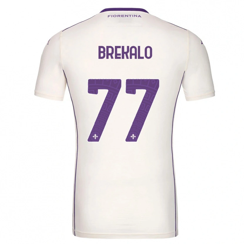 Danxen Kinder Josip Brekalo #77 Weiß Lila Rot Auswärtstrikot Trikot 2025/26 T-Shirt Schweiz