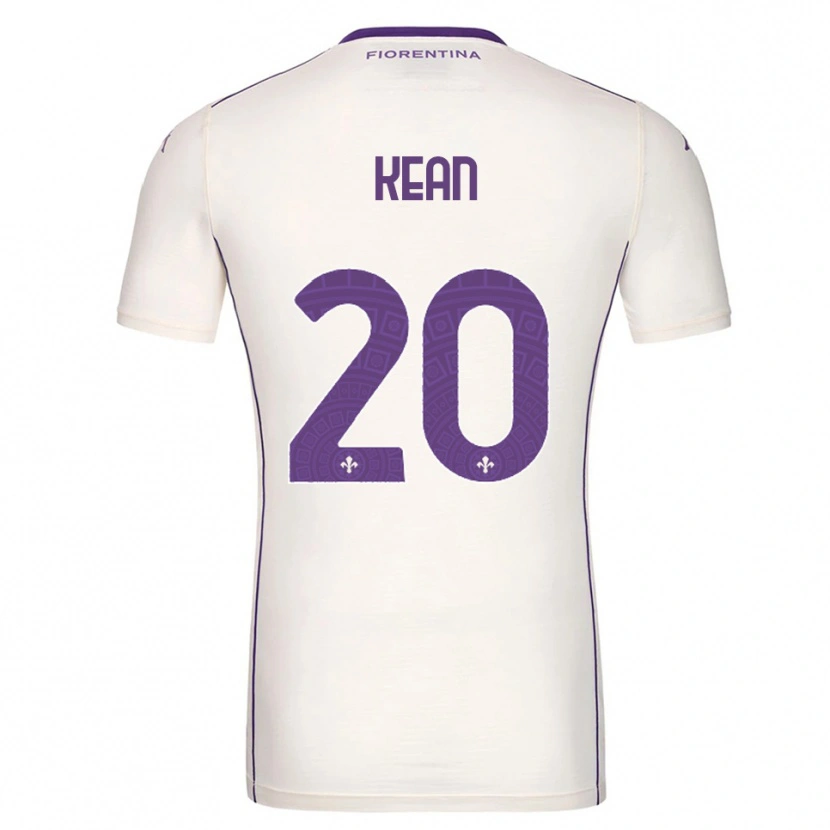 Danxen Kinder Moise Kean #20 Weiß Lila Rot Auswärtstrikot Trikot 2025/26 T-Shirt Schweiz