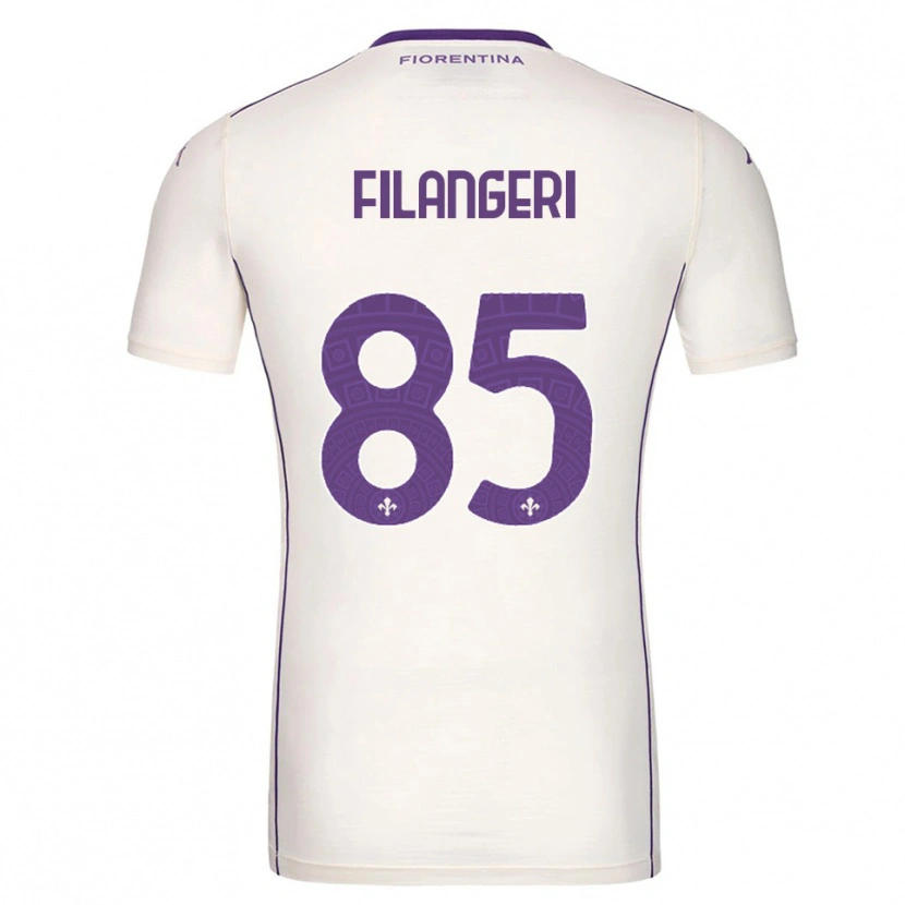 Danxen Kinder Maria Luisa Filangeri #85 Weiß Lila Rot Auswärtstrikot Trikot 2025/26 T-Shirt Schweiz