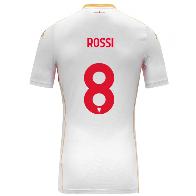 Danxen Kinder Gianluca Rossi #8 Weiß Rot Auswärtstrikot Trikot 2025/26 T-Shirt Schweiz