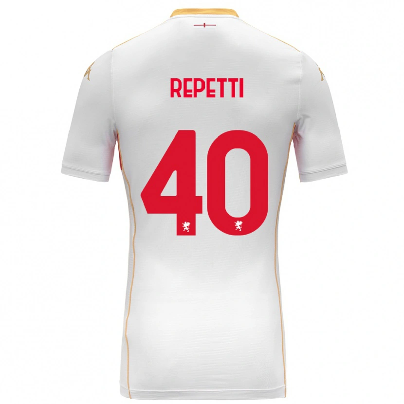 Danxen Kinder Chiara Repetti #40 Weiß Rot Auswärtstrikot Trikot 2025/26 T-Shirt Schweiz