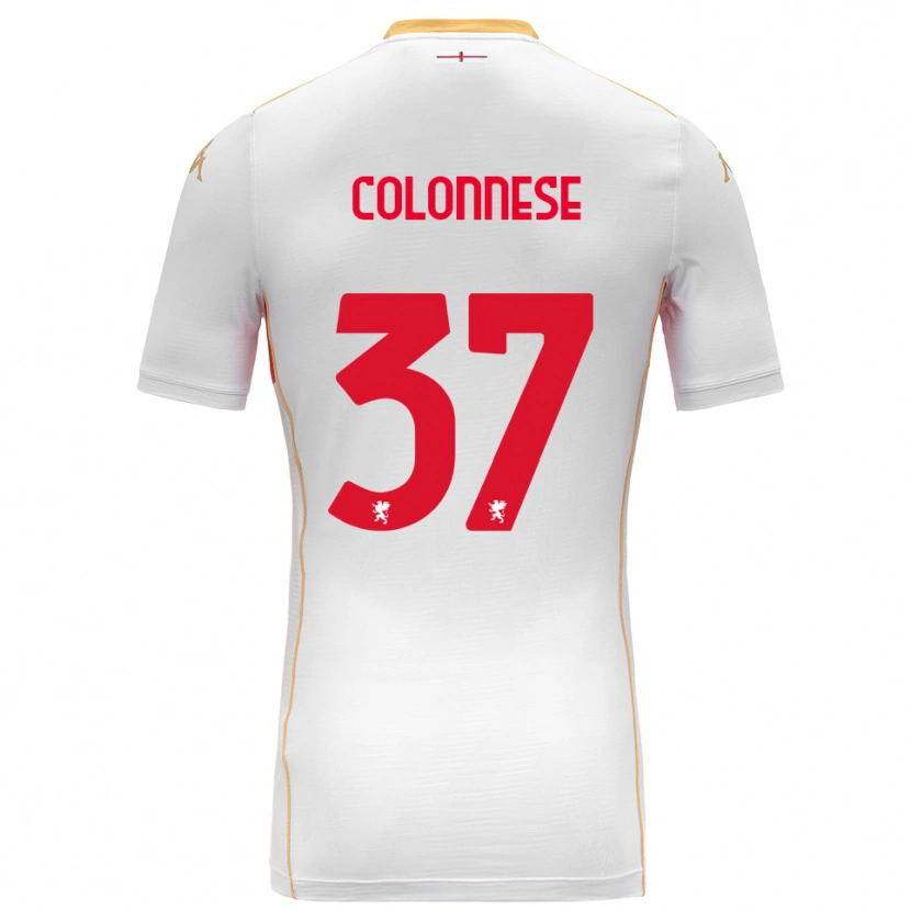 Danxen Kinder Lorenzo Colonnese #37 Weiß Rot Auswärtstrikot Trikot 2025/26 T-Shirt Schweiz