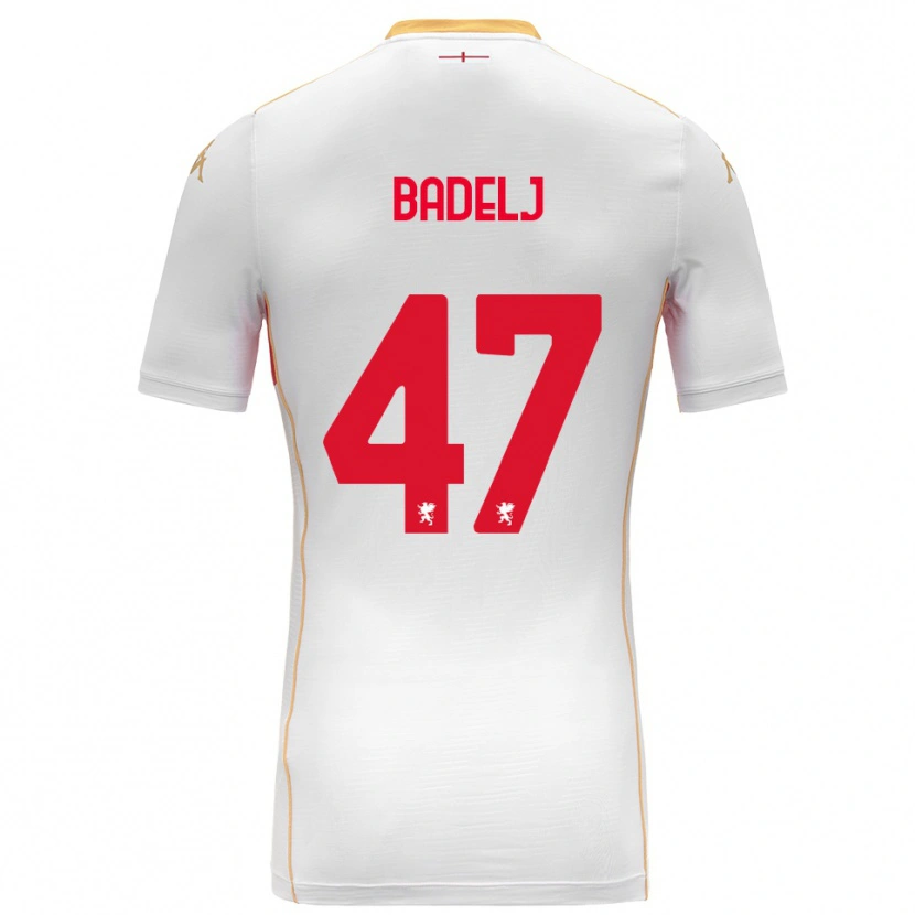 Danxen Kinder Milan Badelj #47 Weiß Rot Auswärtstrikot Trikot 2025/26 T-Shirt Schweiz
