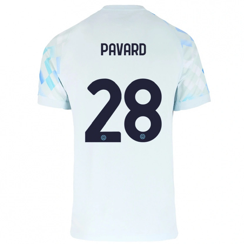 Danxen Kinder Benjamin Pavard #28 Weiß Blau Auswärtstrikot Trikot 2025/26 T-Shirt Schweiz