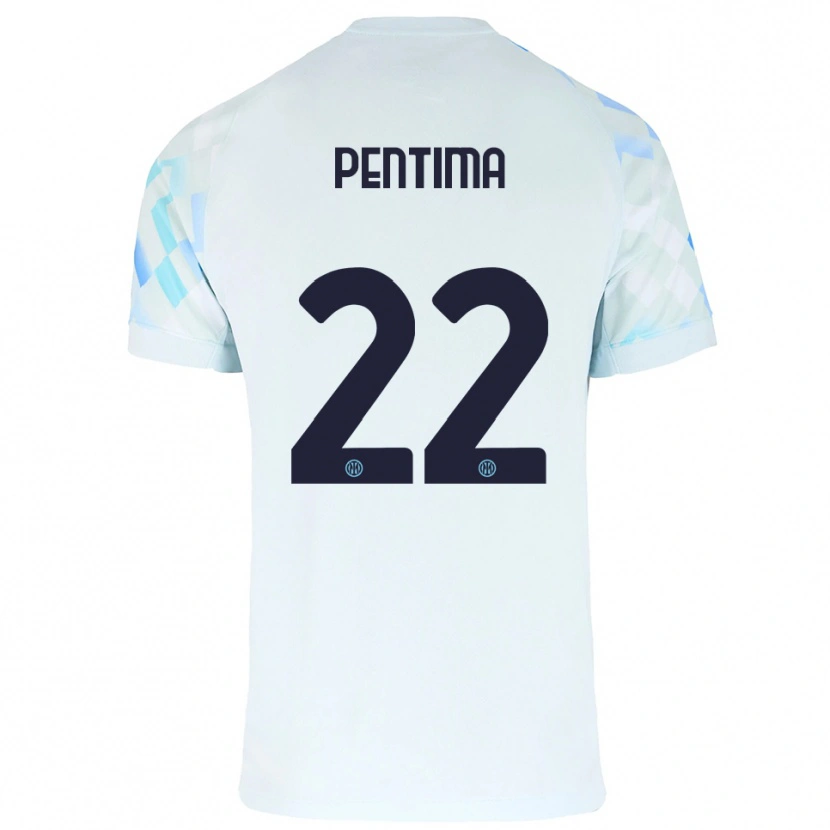 Danxen Kinder Alessandro Pentima #22 Weiß Blau Auswärtstrikot Trikot 2025/26 T-Shirt Schweiz