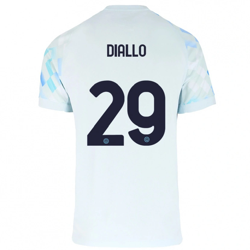 Danxen Kinder Oumar Diallo #29 Weiß Blau Auswärtstrikot Trikot 2025/26 T-Shirt Schweiz