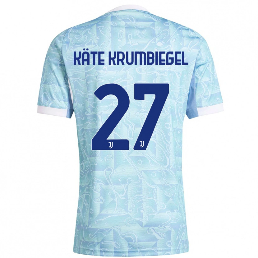 Danxen Kinder Paulina Käte Krumbiegel #27 Himmelblau Gelb Auswärtstrikot Trikot 2025/26 T-Shirt Schweiz