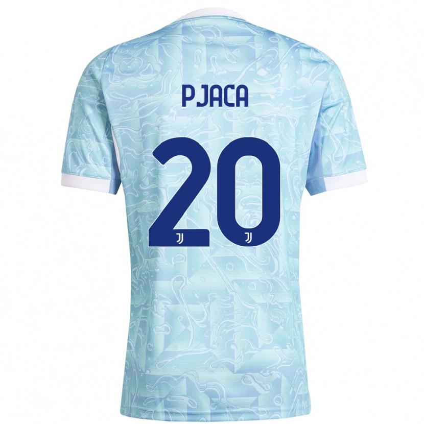 Danxen Kinder Marko Pjaca #20 Himmelblau Gelb Auswärtstrikot Trikot 2025/26 T-Shirt Schweiz