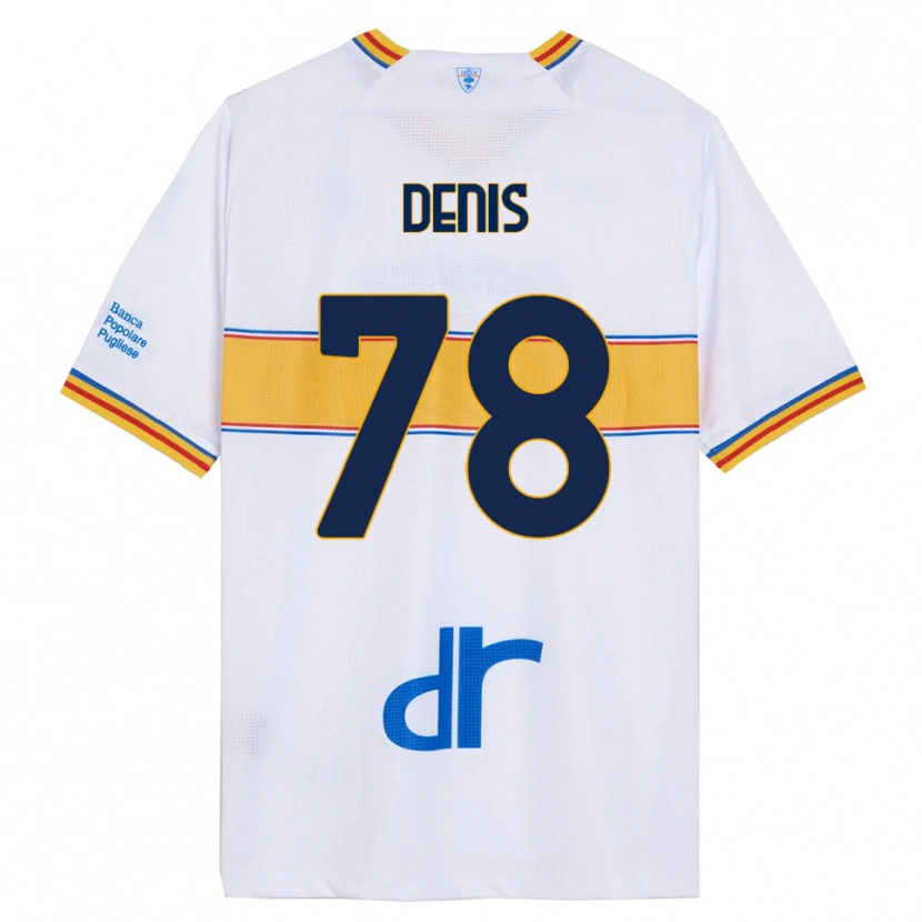 Danxen Kinder Max Denis #78 Weiß Gelb Auswärtstrikot Trikot 2025/26 T-Shirt Schweiz