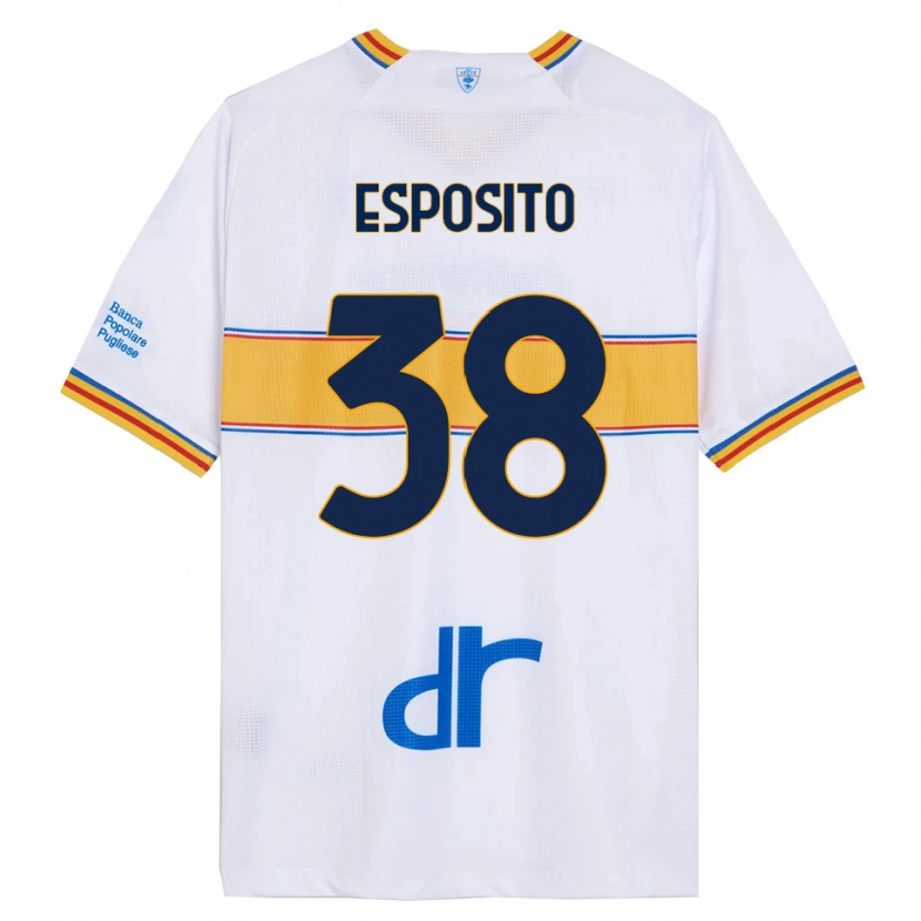 Danxen Kinder Pasquale Esposito #38 Weiß Gelb Auswärtstrikot Trikot 2025/26 T-Shirt Schweiz