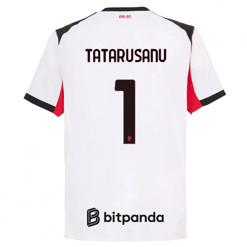 Danxen Kinder Ciprian Tatarusanu #1 Weiß Schwarz Auswärtstrikot Trikot 2025/26 T-Shirt Schweiz