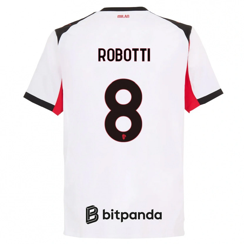Danxen Kinder Giovanni Robotti #8 Weiß Schwarz Auswärtstrikot Trikot 2025/26 T-Shirt Schweiz