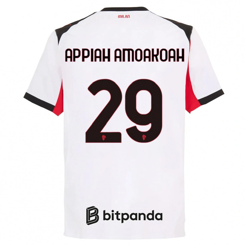 Danxen Kinder Karen Appiah Amoakoah #29 Weiß Schwarz Auswärtstrikot Trikot 2025/26 T-Shirt Schweiz