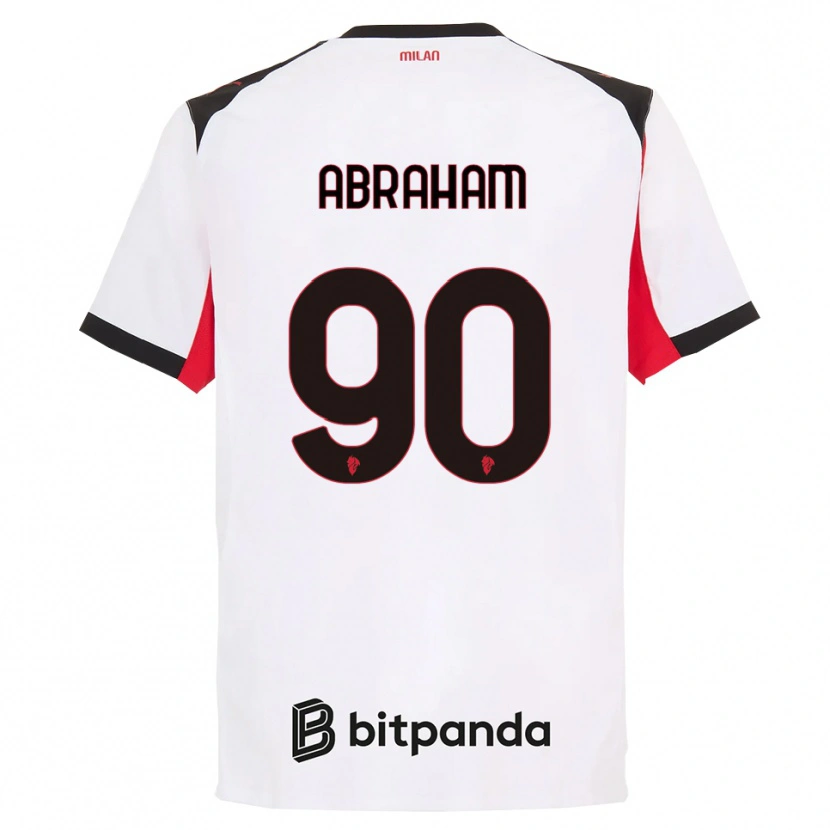 Danxen Kinder Tammy Abraham #90 Weiß Schwarz Auswärtstrikot Trikot 2025/26 T-Shirt Schweiz