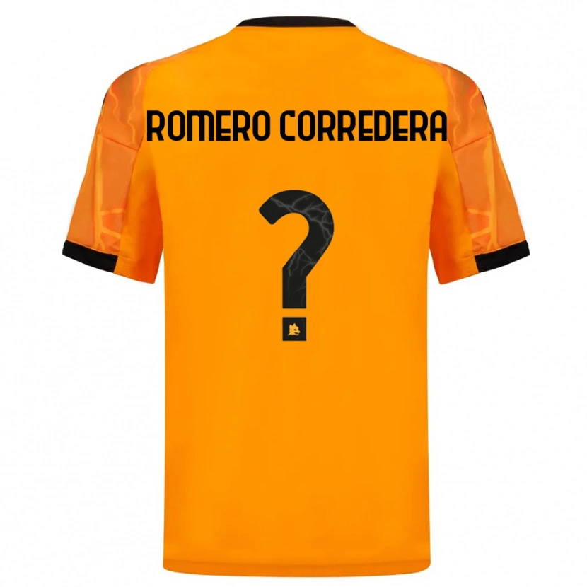 Danxen Kinder Miguel Romero Corredera #0 Orange Schwarz Auswärtstrikot Trikot 2025/26 T-Shirt Schweiz