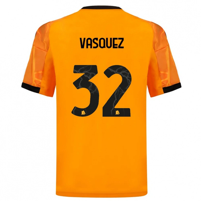 Danxen Kinder Devis Vásquez #32 Orange Schwarz Auswärtstrikot Trikot 2025/26 T-Shirt Schweiz