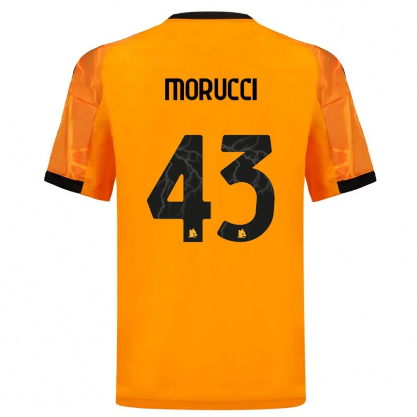 Danxen Kinder Edoardo Morucci #43 Orange Schwarz Auswärtstrikot Trikot 2025/26 T-Shirt Schweiz
