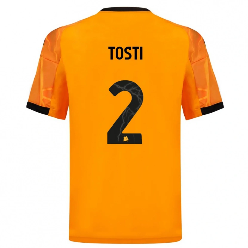Danxen Kinder Alessandro Tosti #2 Orange Schwarz Auswärtstrikot Trikot 2025/26 T-Shirt Schweiz