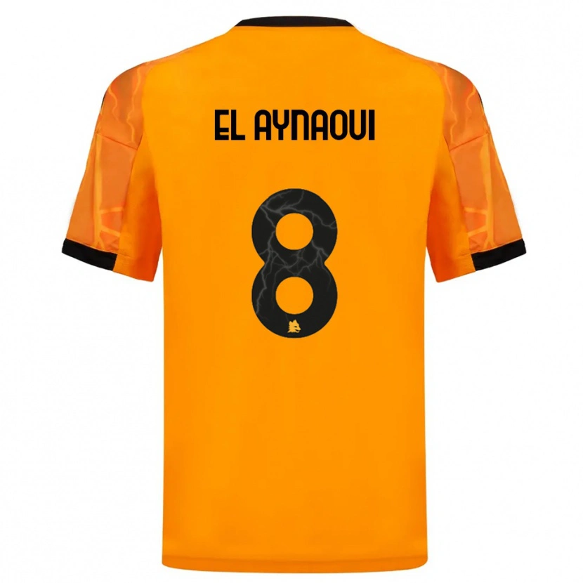 Danxen Kinder Neil El Aynaoui #8 Orange Schwarz Auswärtstrikot Trikot 2025/26 T-Shirt Schweiz