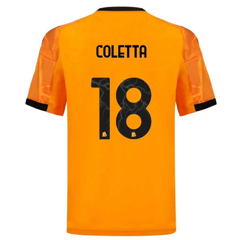 Danxen Kinder Federico Coletta #18 Orange Schwarz Auswärtstrikot Trikot 2025/26 T-Shirt Schweiz