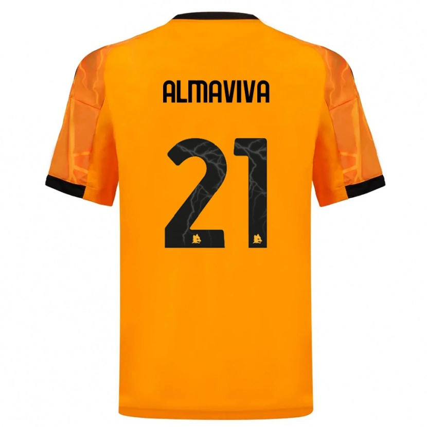 Danxen Kinder Mattia Almaviva #21 Orange Schwarz Auswärtstrikot Trikot 2025/26 T-Shirt Schweiz