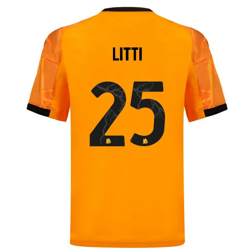 Danxen Kinder Marco Litti #25 Orange Schwarz Auswärtstrikot Trikot 2025/26 T-Shirt Schweiz