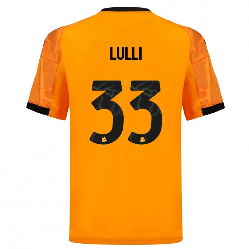 Danxen Kinder Emanuele Lulli #33 Orange Schwarz Auswärtstrikot Trikot 2025/26 T-Shirt Schweiz