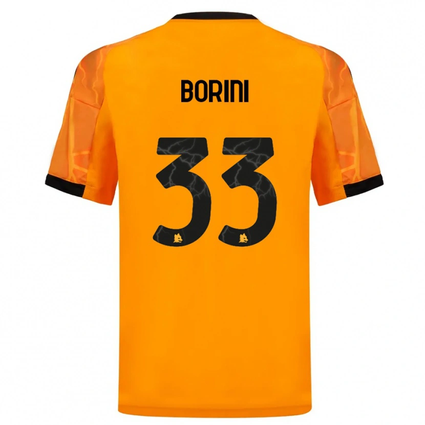 Danxen Kinder Joyce Borini #33 Orange Schwarz Auswärtstrikot Trikot 2025/26 T-Shirt Schweiz